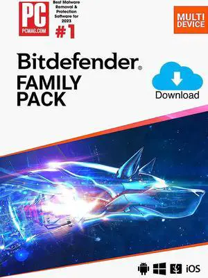 Bitdefender Family Pack - Total Security 2026 - 1 Year / 15 Devices - Download