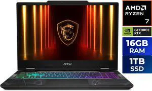MSI Cyborg A15 15.6" 144hz FHD Gaming Laptop - AMD Ryzen 7 260 - GeForce RTX 5060 - 16GB DDR5 RAM - 1TB SSD - Windows 11 Home (Cyborg A15 AI B2HWFKG-030US)