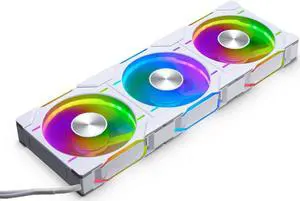 Phanteks D30-120 DRGB PWM FAN 3Pack, Premium D-RGB Performance Fans, ARGB/DRGB lighting, Daisy-chain Fan Linking system, White, 3Pack