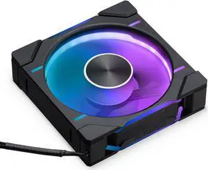Phanteks D30-120 DRGB PWM Fan, Reverse Airflow Model, Premium D-RGB Performance Fan, ARGB/DRGB lighting, Daisy-chain Fan Linking system, Black