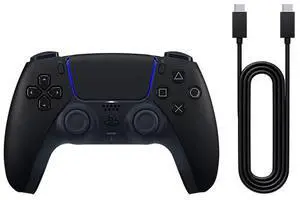 PlayStation DualSense® Wireless Controller  – Midnight Black + USB Cable for PC