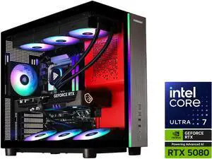 STORMCRAFT Gaming PC PHANTOM INTEL Core Ultra 7 265F NVIDIA RTX 5080 - AI Powered 32GB DDR5 6000MHz RGB 2TB NVMe SSD 360mm AIO 850W PSU Windows 11 Home-PH265F0CC-580N1