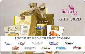 1-800 Baskets $50 Gift Card (Email Delivery)
