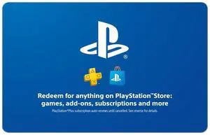 Sony PlayStation Store $125 Gift Card (Email Delivery)
