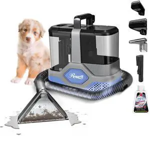 Rosewill Multi-Purpose Portable Carpet and Upholstery Cleaner with 74.4 oz Large Water Tank, Self Cleaning, Powerful Suction 17 KPa Spot Cleaner, 600W Motor, 4 Tools for Pets, Car, Couch and Stairs