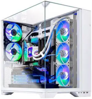 Skytech Gaming O11 Vision Gaming PC, AMD Ryzen 7 7700X 4.5GHz, AMD RX 9070 XT 16GB VRAM, 1TB NVMe SSD, 16GB DDR5 RAM 6000 Non-RGB, 850W GOLD ATX 3 PSU, 360 ARGB AIO , Wi-Fi, Win 11, Desktop