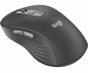 Logitech Signature Plus M750 L Mouse - Optical - Wireless - 32.81 ft - Bluetooth/Radio Frequency - 2.40 GHz - Graphite - USB - 2000 dpi - Scroll Wheel - 6 Button(s) - Large Hand/Palm Size - 1 x AA Bat