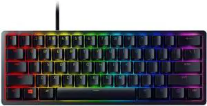 Razer Huntsman Mini 60% Gaming Keyboard - Clicky Optical Switches, Chroma RGB Lighting, PBT Keycaps, Onboard Memory - Black