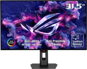 ASUS ROG Strix 32" DUAL MODE UHD 4K 165Hz OLED Gaming Monitor with USB-C KVM Stand XG32UCWG