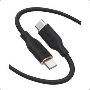 Anker USB C Cable, Type C Fast Charging Flow Cord for iPhone 1716/15 Series, MacBook Pro 2020, and More (USB 2.0,240W, 1 Pack, Black, 6FT)