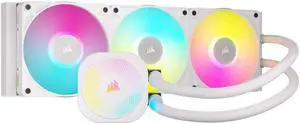 CORSAIR iCUE TITAN 360 RX RGB Liquid CPU Cooler White Intel AMD AM5 AM4 Hub