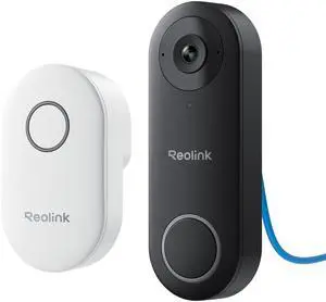 REOLINK Video Doorbell PoE Camera,180° Degree Diagonal, 5MP IP Security Camera Outdoor with Chime V2, 2-Way Talk, Plug & Play, 4:3 Aspect Ratio, Secured Local Storage, No Monthly Fee