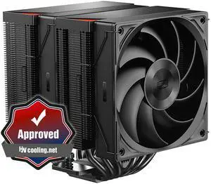PCCOOLER CPS RZ620 Dual Tower CPU Air Cooler, 6 Heat Pipes, 275W TDP, Aluminum Top Cover, 157.5mm Tall, 120mm PWM Silent Fans w/ 3 Modes, for Intel LGA 1851/1700/1200/115X & AMD AM5/AM4, Black