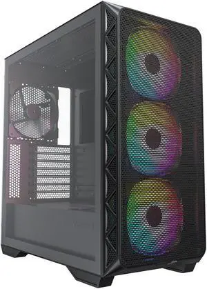 Montech AIR 903 MAX EATX Mid Tower 3x 140mm ARGB PWM 1x 140mm PWM Fans Tempered Glass Mesh Front TYPEC Support 4090 GPUs Black