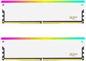 V-COLOR Manta XSky DDR5 16GB (2x8GB) 6000MHz CL36 1.35V SK Hynix IC RGB Gaming Desktop Upgrade Memory Module BLACK, for AMD EXPO (TMXSAL8G60836WWK)