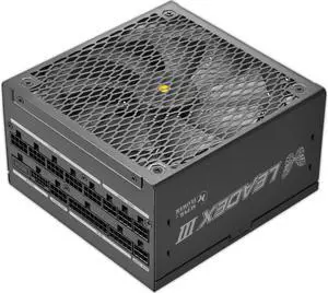 Super Flower Leadex III ATX 3.1 1300W, Cybenetics Platinum, 80+ Gold, 10 Years Warranty, ECO Semi-Fanless Mode, FDB Fan With Copper Shaft, Full Modular Power Supply, SF-1300F14GE, Black