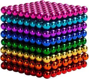 Coloful Magnet Balls Toy - 1000 PCS 5mm Magnetic Balls Cube Fidget Gadget Toys ,Toys Magnetic Beads Stress Relief Toys for Adults