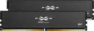 Silicon Power Value Gaming DDR5 32GB (2x16GB) 6000MT/s (PC5-48000) 288-pin CL30 1.35V UDIMM Desktop RAM Computer Memory w/Heatsink SP032GXLWU60AFDJ