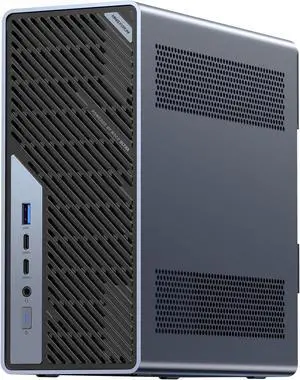 MINISFORUM MS-02 Ultra Workstation Core Ultra 9 285HX(24C/24T) Barebone Mini PC, HDMI|USB4|2xUSB4 V2 Output, 4x DDR5 SO-DIMM Slot, 4x SSD Slot, 2x25G SFP+, 1x10G RJ45, 1x2.5G RJ45 Port, WiFi7/BT5.4 PC