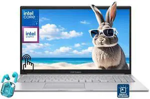 ASUS Vivobook 15.6" FHD Touchscreen Business Laptop Intel Core 7 150U (Beat i7-1355U) Intel Graphics 16GB RAM 1TB SSD Backlit Keyboard Wi-Fi 6 BT 5.2 HDMI USB-C Webcam Windows 11 Pro Silver