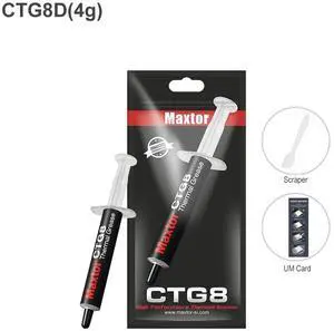 Maxtor Thermal CTG8 12.8W/mk thermal paste,Gaming grade CPU/GPU/cooling fan overclocking thermal grease,High TDP device cooling solution,4g syringe installation