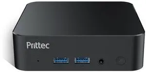 Prittec F8C Mini PC, Intel Alder Lake-N N100, 16GB DDR4, 512GB M.2 SSD, Support 4K, Triple Display, HDMI x 2, USB3.2 Gen2 x 2, USB2.0 x 2, Type-C x 2, WiFi6/BT5.2, GB LAN(RJ45), OS