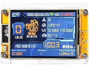 Stellapex Bitcoin Solo Miner NerdMiner V2 980 KH/s 2.8-inch Touchscreen Display 5W ESP32-2432S028R Crypto Lottery Mining for Home and Office Use