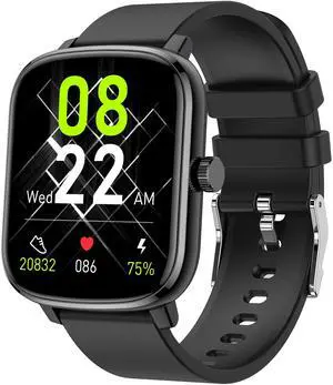 Smart Watch, 1.69'' Fitness Watch Women Men with Heart Rate, Blood Pressure, Blood Oxygen & Sleep Monitor, 110 Sports Modes Fitness Tracker, Waterproof Pedometer Compatible Android iPhone