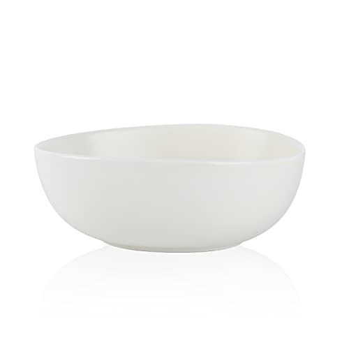 Stone Lain Delilah 6-inch Bowl 6-Piece Dish Set, Porcelain, Cream