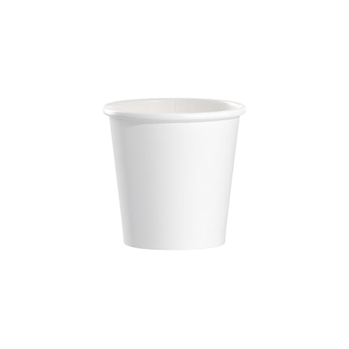 SOLO 374W2050 Polycoated Hot Paper Cups, 4 Oz, White, 1 Count (Pack of 1)