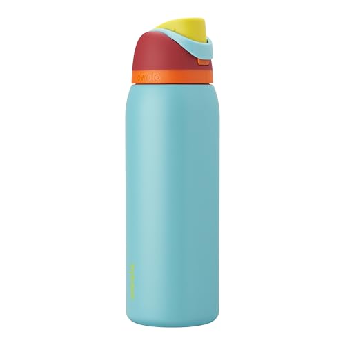 Owala FreeSip Insulated Stainless Steel Water Bottle with Straw, BPA-Free Sports Water Bottle, Great for Travel, 40 Oz, Summer Sweetness