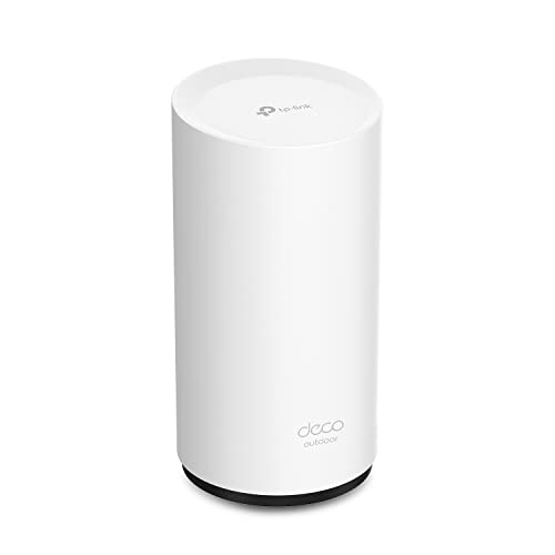 TP-Link Deco Outdoor WiFi (X50-Outdoor) – AX3000 Dual Band WiFi 6, Dual Gigabit Ports, Weatherproof, Works with Deco Mesh, Pole/Wall/Table Mount, 1-Pack