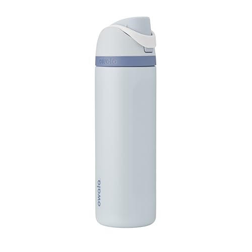 Owala Disney Princess FreeSip Insulated Stainless Steel Water Bottle with Straw for Sports and Travel, BPA-Free Sports Water Bottle, 24 oz, Cinderella