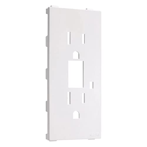 TayMac A52W Allure Nonmetallic Wallplate with GFCI Insert, White