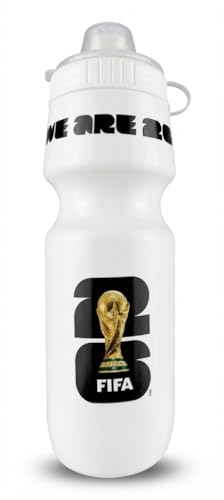 Official FIFA World Cup 2026 Edition - 24oz Refillable Squeeze Water Bottle - BPA-Free, Reusable, with Pull-Top Cap - Designed for Everyday Use - Sports Games, Bike Rides, School, Work