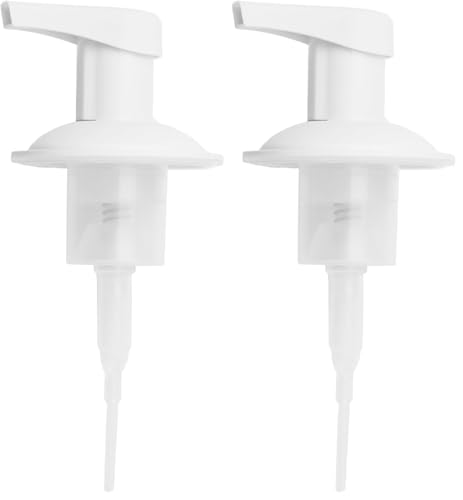 Jarware White Foaming Soap Dispenser Lid for Regular Mouth Mason Jars (Pack of 2)