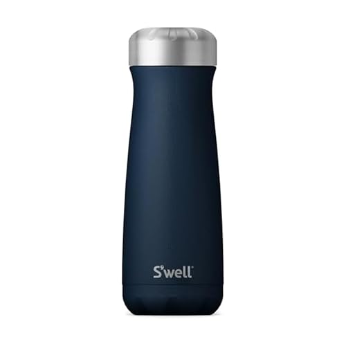 S'well Stainless Steel Traveler, 20oz, Azurite, Triple Layered Vacuum Insulated Containers Keeps Drinks Cold for 36 Hours and Hot for 15, BPA Free, Easy Carrying On the Go
