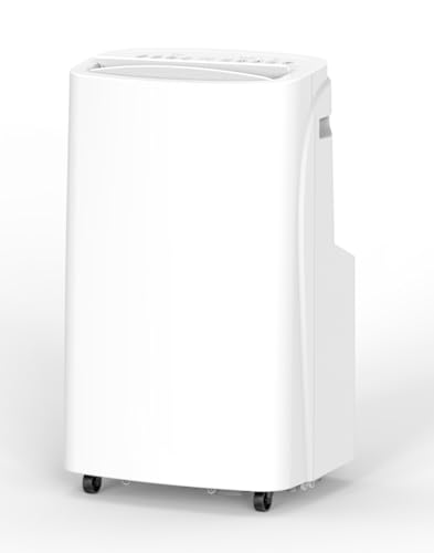 14000 BTU Portable Air Conditioners, Wi-Fi Smart Portable AC Unit, Cools Up to 700 Sq.Ft, 3-in-1 Cool/Dehumidify/Fan with Remote Control, 360° Wheels for Bedroom/Large Room