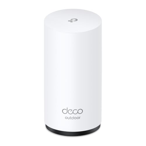 TP-Link Deco 7 Outdoor BE65 BE11000 Tri-Band Wi-Fi 7 Mesh Extender | Up to 3,000 sq.ft, 2 * 2.5G PoE+ Ports, IP65 Waterproof | Multiple Mount Options | 6 GHz, MLO, Homeshield, 320 MHz, AI-Roaming