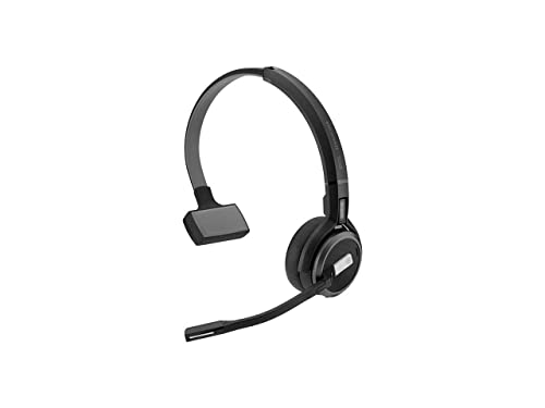 Sennheiser SDW 5035 (506596) - Single-Sided (Monaural) Wireless Dect Headset for Desk Phone Softphone/PC Connections Dual Microphone Ultra Noise Cancelling, Black