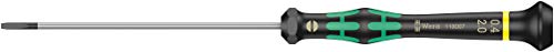Wera 05118007001 Kraftform Micro 2035 Slotted Electronics Precision Screwdriver, 2mm Head, 100mm Blade Length, Black
