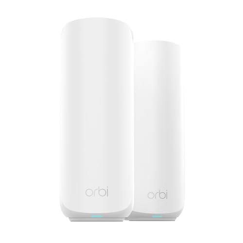 NETGEAR Orbi 370 Series Dual-Band WiFi 7 Mesh Network System for Home (RBE372) – Wireless Router + 1 Extender, Security Features, Covers 4,000 sq.ft., 70 Devices, Universally Compatible with ISPs