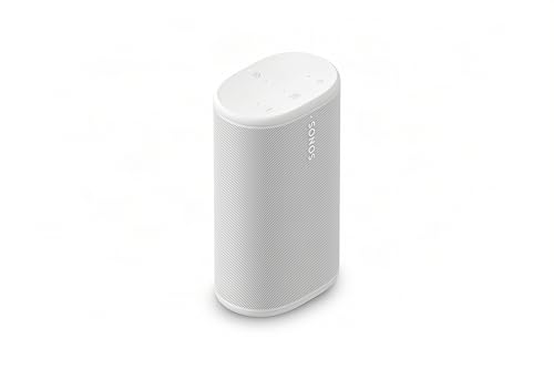 Sonos Play - Portable Bluetooth Speaker with WiFi, Alexa, 24-Hour Battery Life, Charging Base - White