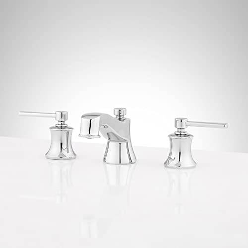 Signature Hardware 447899 Pendleton 1.2 GPM Widespread Bathroom Faucet with Pop-Up Drain Assembly