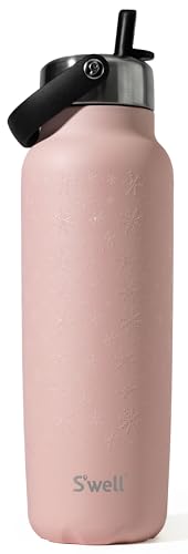 S'well Recycled Stainless Steel Explorer with Flip Straw Lid, 40oz, Limited Edition Polar Pink, Triple Layered Vacuum Insulated Container Keeps Drinks Cold for 54 Hours and Hot for 12, BPA Free