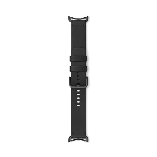 Google Pixel Watch Crafted Leather Band - Only Compatible with The 45mm Pixel Watch 3 - Obsidian - Small