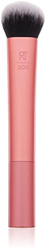 Real Techniques Professional Foundation Makeup Brush for Even Streak Free Application, Orange, (Pack of 4)