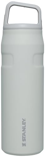 STANLEY IceFlow Cap and Carry Water Bottle 36 oz | Wide Mouth Twist Lid | Lightweight and Leakproof for Travel and Sports | Insulated Stainless Steel | BPA-Free | Fog Glimmer