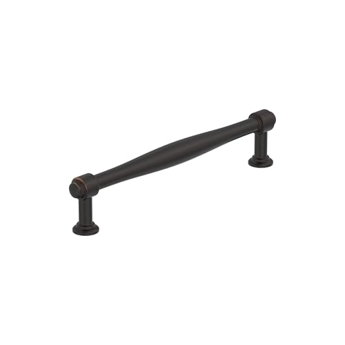 Amerock Enlivity 6-5/16 inch (160mm) Center-to-Center Oil-Rubbed Bronze Cabinet Pull, BP37724ORB