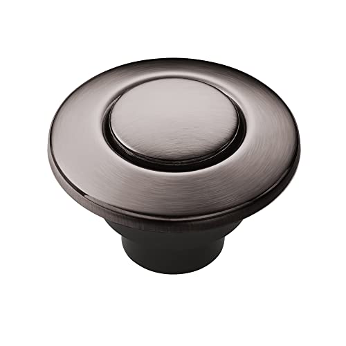 Moen AS-4201-BLS Garbage Disposal Air Switch Coordinating Decorative Button, Decorative Button Only, Housing Required, Black Stainless